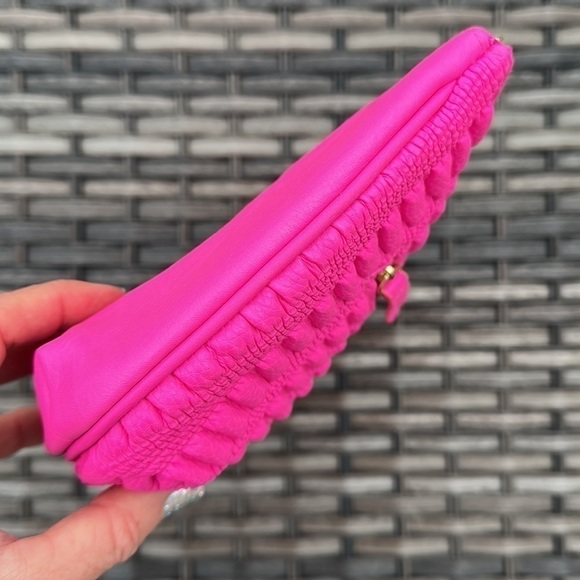 Elizabeth Arden Hot Pink Ruched Cosmetic Case - Picture 7 of 16
